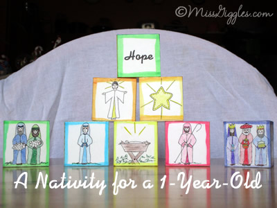 Random Giggles | A Nativity for a 1-Year-Old