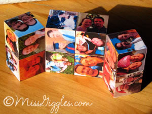 MissGiggles.com: Four year photos and a magic cube - open cube