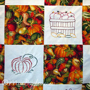 MissGiggles.com - Fall Quilt close-up